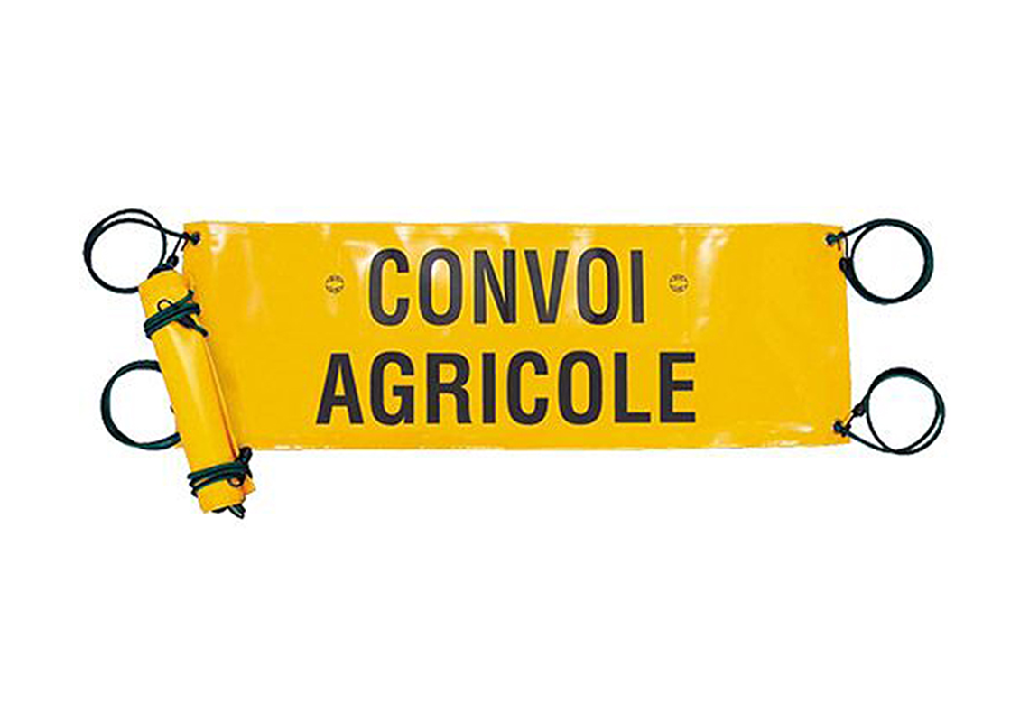 Signalling tarpaulin for CONVOI AGRICOLE